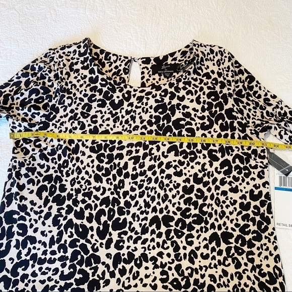 Nina Leonard NWT Leopard Jersey Knit Shift Dress - XL - Picture 10 of 13